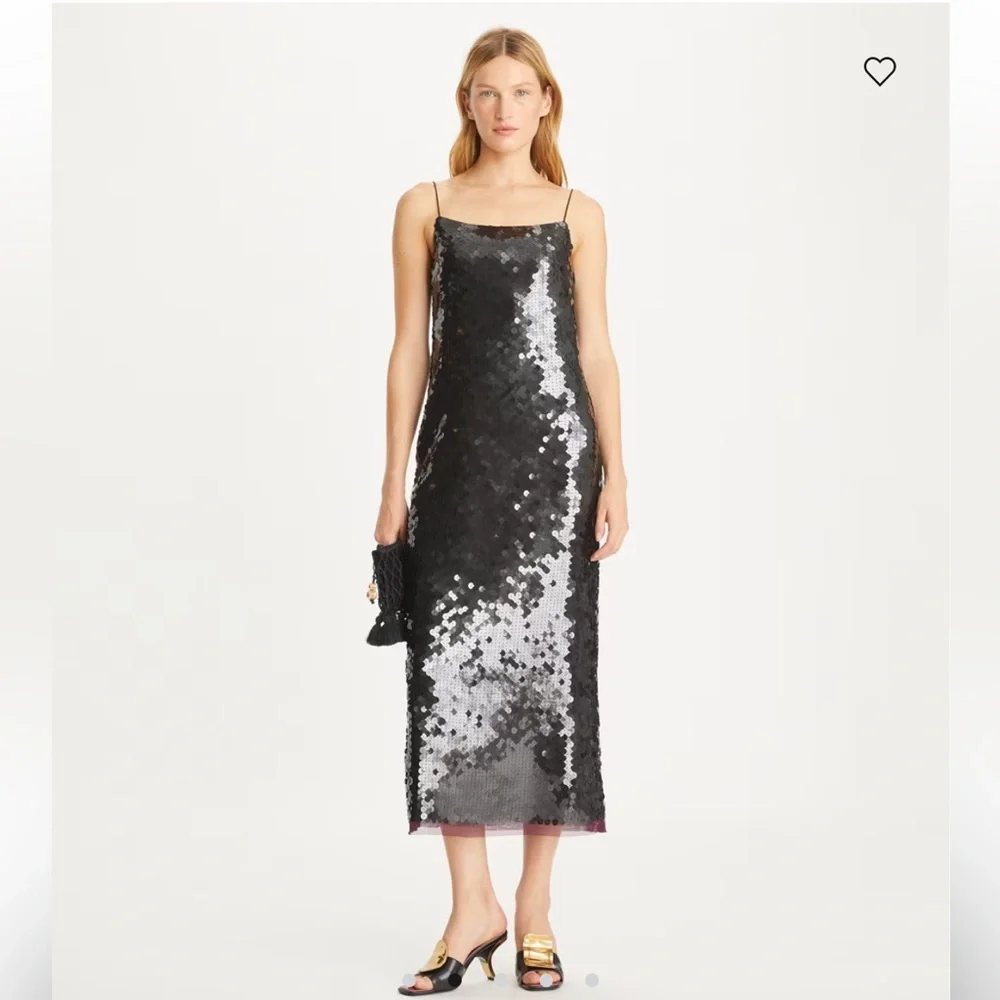 Tory Burch Sequin Slip Dress - Picture 4 of 8